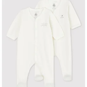 * Petit Bateau Baby Pyjama Set 2 Katoen | Offwhite
