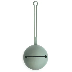 * Mushie Siliconen Fopspeenhouder Pacifier Case | Cambridge Blue